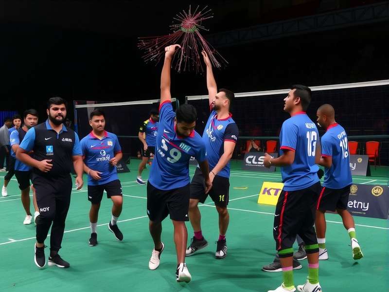 Indian Players Celebrating in Exceptional Spike Stars